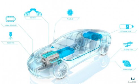 Aston Martin Rapid Hydrogen Cut Away