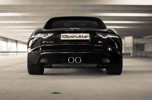 Jaguar F-Type V6 S Review Rear Low - carwitter