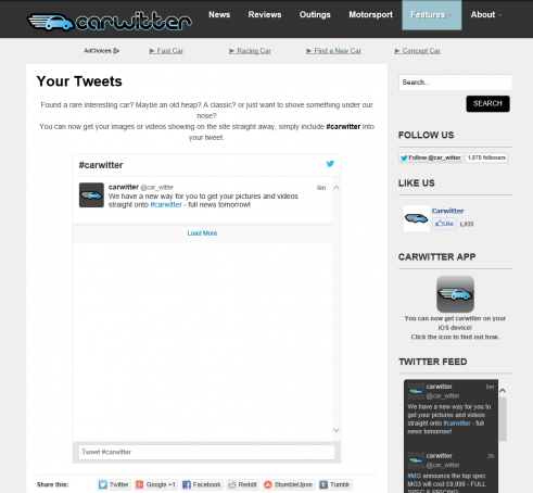 Your Tweets - carwitter