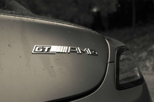Mercedes Benz SLS AMG GT Monza Grey Review - GT Badge - carwitter