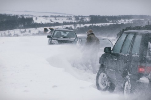 Winter Tyres - Abandoned Cars Snow