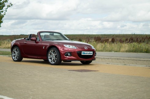 Mazda MX-5 Roadster Coupe Review - Front Angle 2 - Carwitter