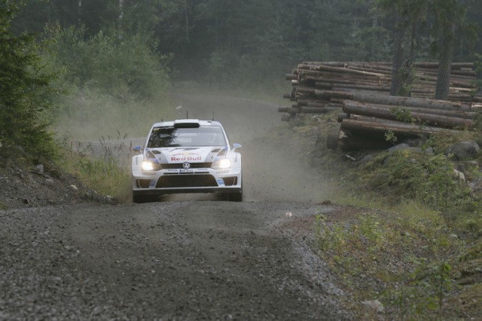 VW Polo WRC Rally Wales 2013 Action - carwitter