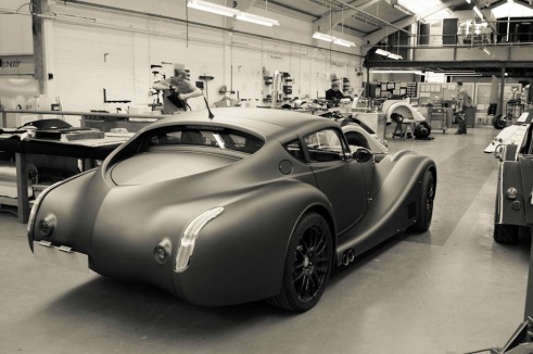 Morgan Factory Visit Tour - Aero 8 Rear Angle - carwitter