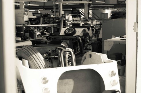 Morgan Factory Visit Tour - Cars Lined Up - carwitter
