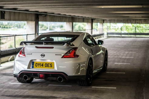 2014 Nissan 370Z NISMO Review - Rear Angle Scene - carwitter