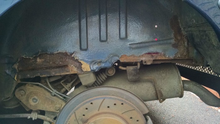 Peugeot 106 GTi - Rear Nearside Arch Rust  - carwitter