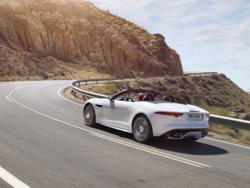 Jaguar 2016 white rear- carwitter