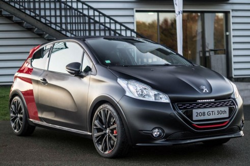 Peugeo 208 GTI 30th Anniversary - Front Angle Black - carwitter