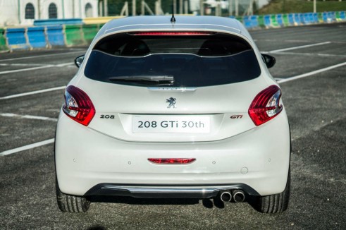White Peugeot 208 GTI 30th Anniversary - Rear - carwitter