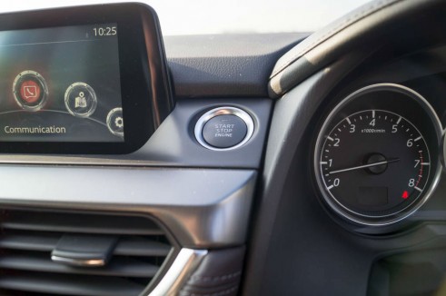 2015 Mazda 6 Review - Start Button - Carwitter