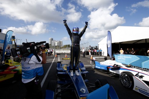 Formula E - Miami - Nico Prost Celebrating