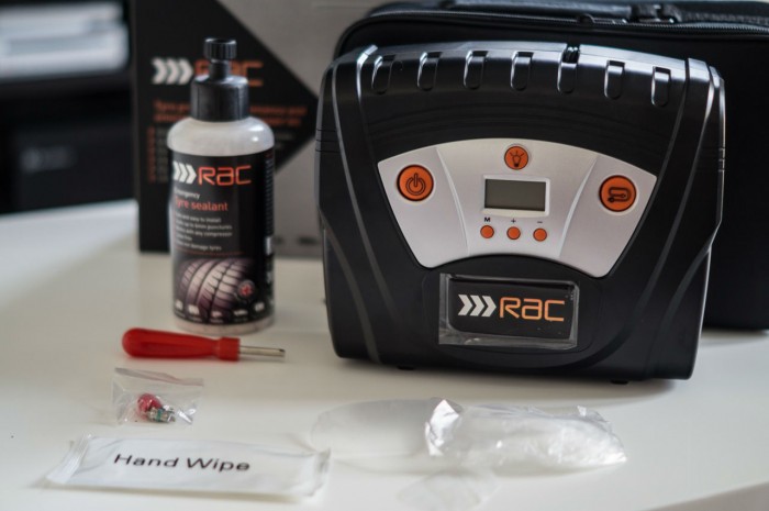 RAC Tyre maintenance and puncture repair kit Review - Kit Contents - carwitter