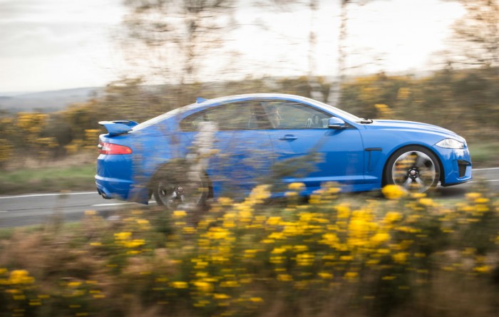 2014 Jaguar XFR-S Review -Side On - carwitter