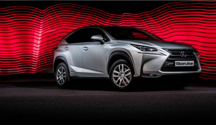 2015 Lexus NX 300h Review - Front Angle - carwitter