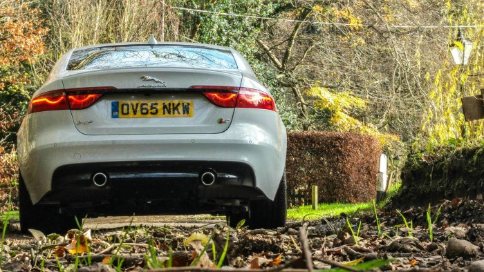 2016 Jaguar XF S Review - Rear Scene - carwitter