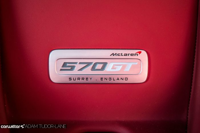 McLaren 570GT Review - Dashboard Badge - carwitter