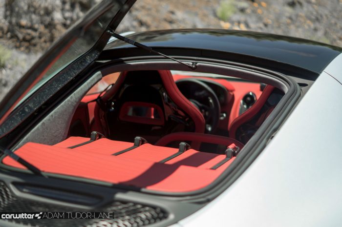 McLaren 570GT Review - Hatch Open Luggage Space - carwitter
