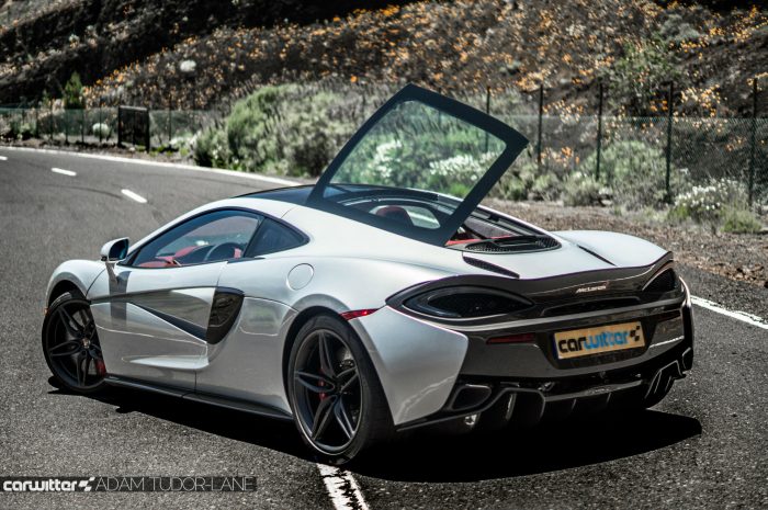 McLaren 570GT Review - Hatch Open Rear Angle - carwitter