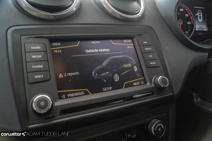 2016 SEAT Ibiza FR Review - Infotainment Touch Screen - carwitter